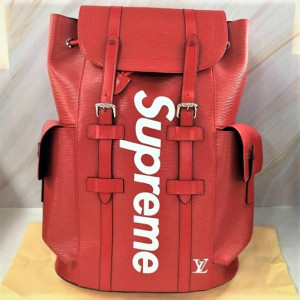 LOUIS VUITTON×supreme ルイヴィトン×シュプリーム クリストファー リュック・デイパック レッド ユニセックス